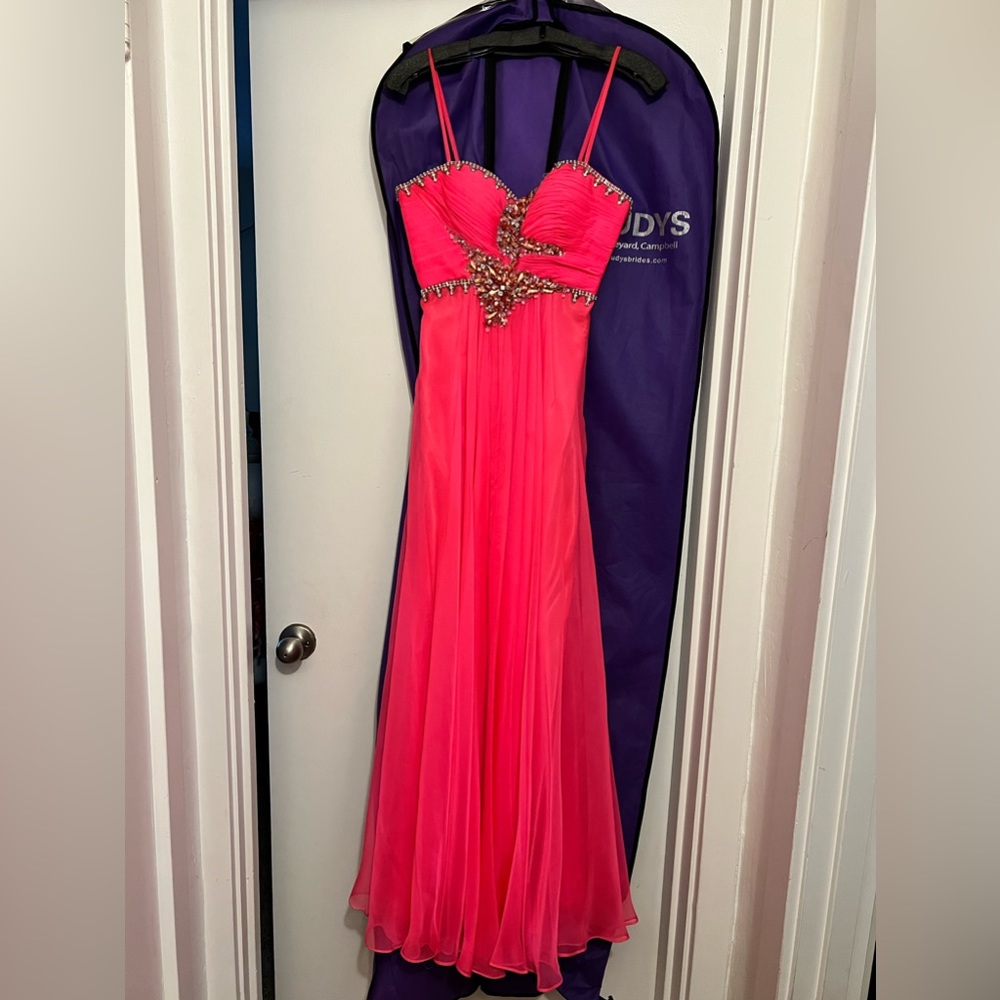 Dave & Johnny Prom Dress - HOT Pink! Size 3/4